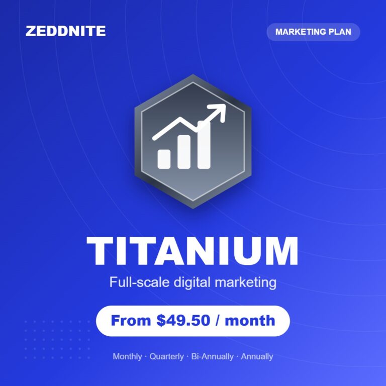 Zeddnite Titanium plan